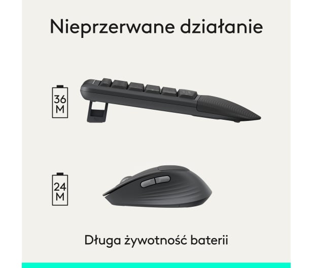 Logitech Signature Comfort Plus MK880 grafitowy - 1533424 - zdjęcie 16